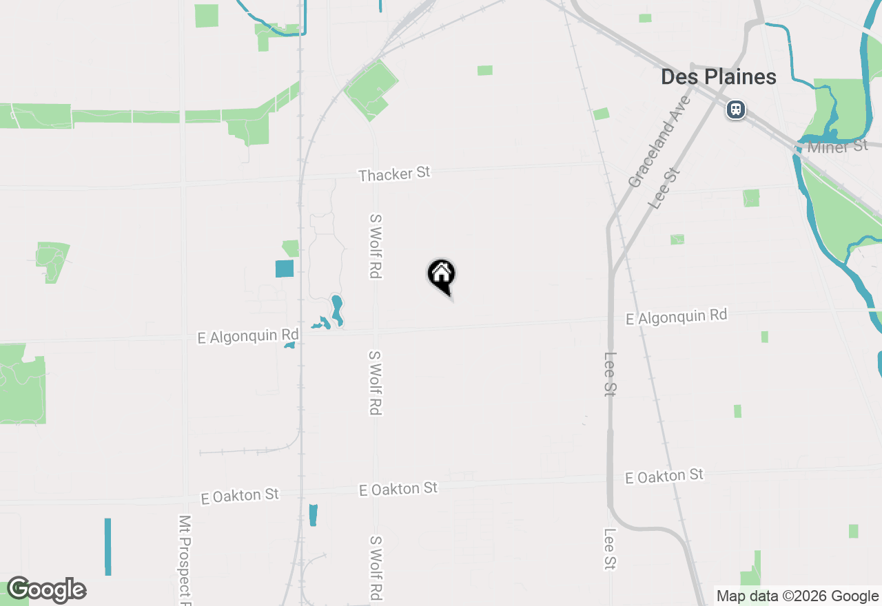 Map of 1161 W Grant Drive, Des Plaines, IL 60016