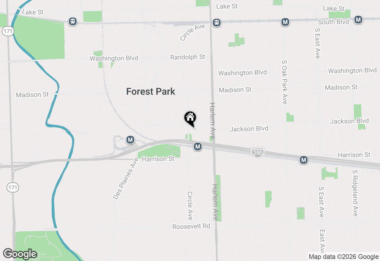 Map of 616 Circle Avenue #1, Forest Park, IL 60130