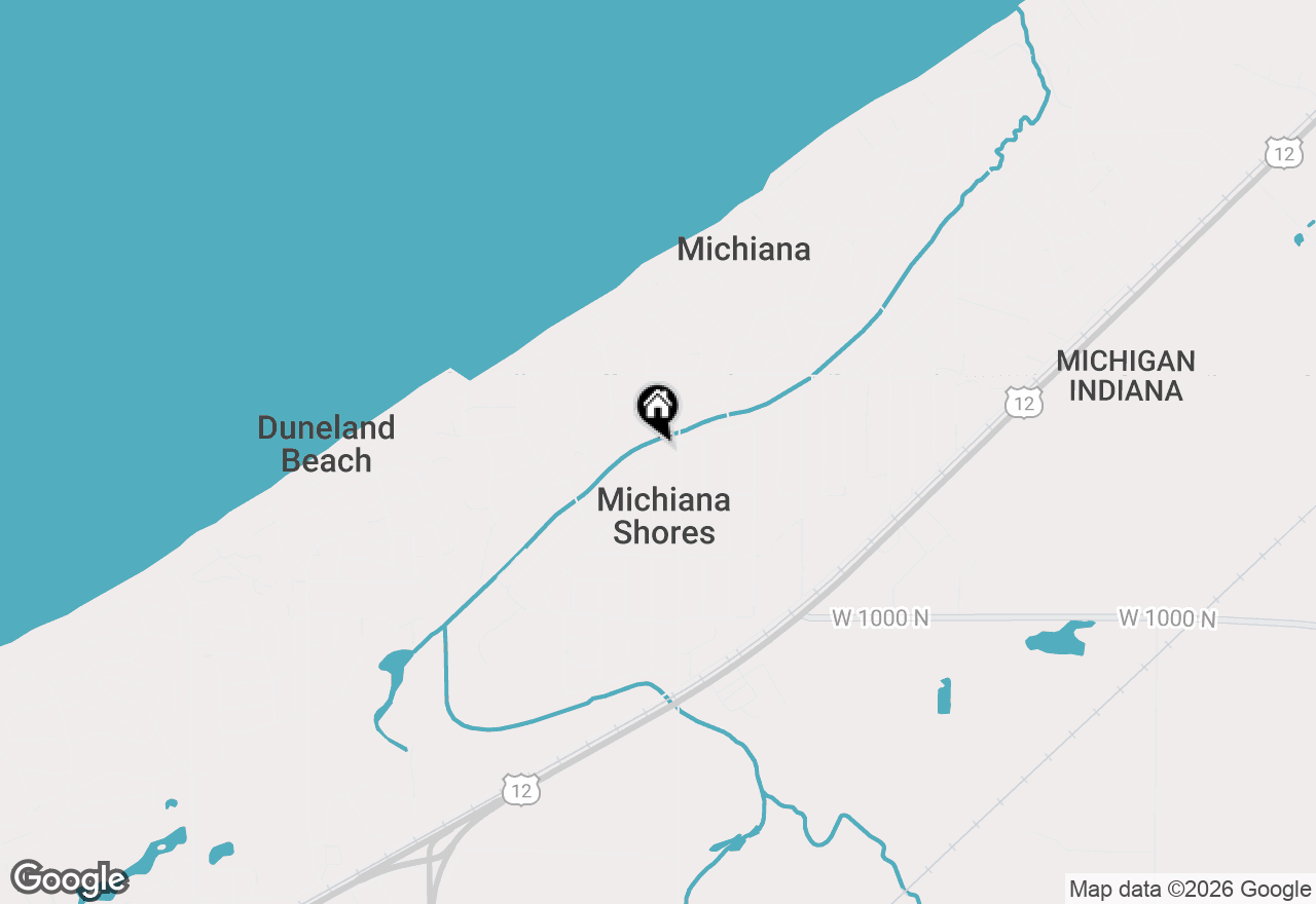 Map of 3812 Brookside Drive, Michiana Shores, IN 46360