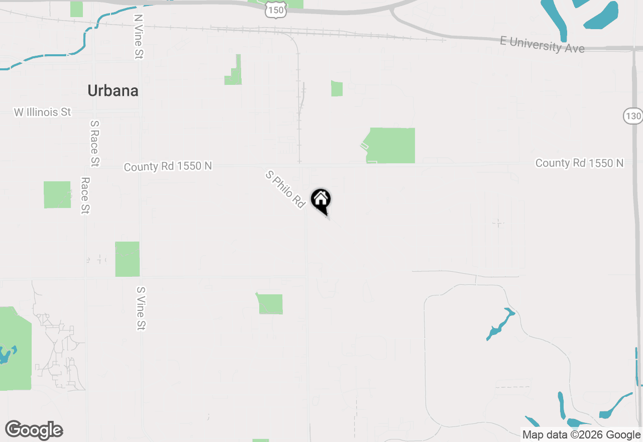 Map of 1512 E Fairlawn Drive, Urbana, IL 61802