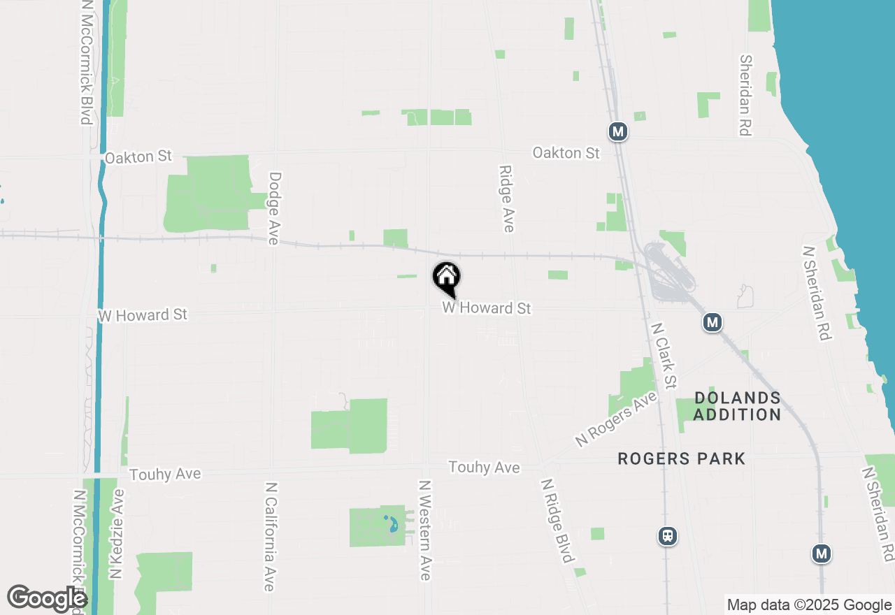 Map of 523-525 Howard Street, Evanston, IL 60202