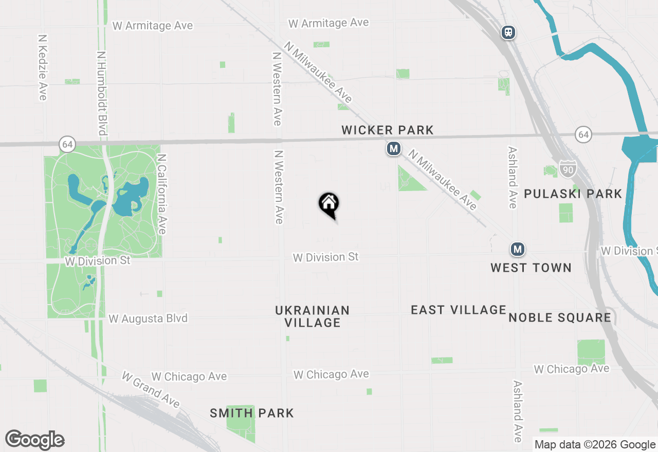 Map of 2222 W Potomac Avenue, Chicago, IL 60622
