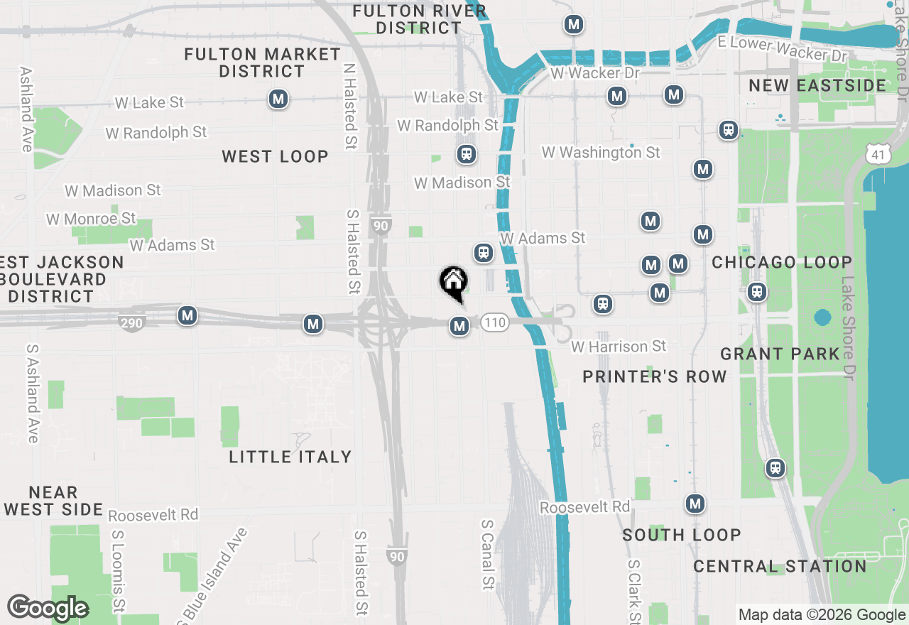Map of 420 S Clinton Street #213, Chicago, IL 60607