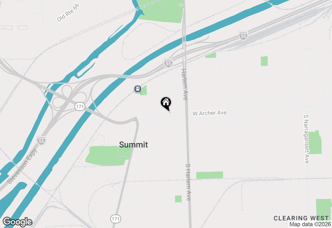 Map of 7318 W Archer Avenue, Summit, IL 60501