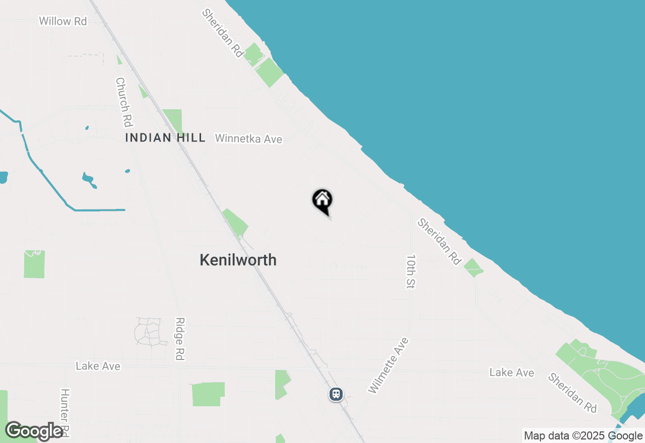 Map of 240 Woodstock Avenue, Kenilworth, IL 60043