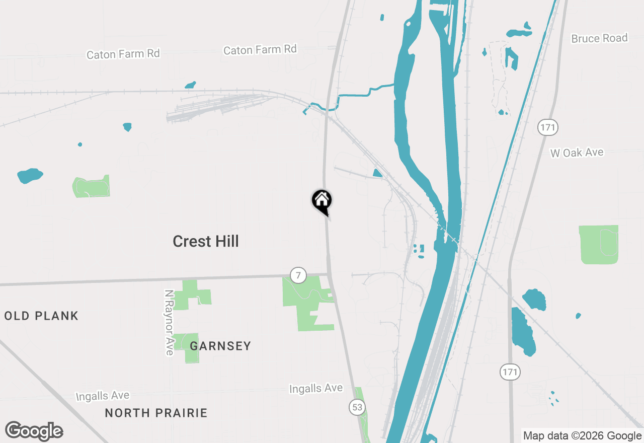 Map of 1723 N Broadway Street, Crest Hill, IL 60403