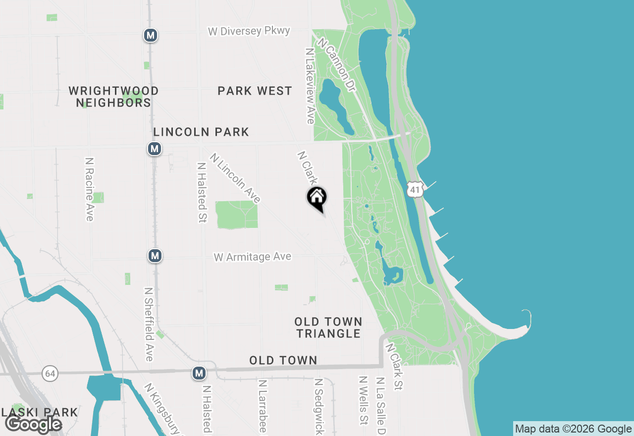 Map of 2119 N Sedgwick Street #A5, Chicago, IL 60614