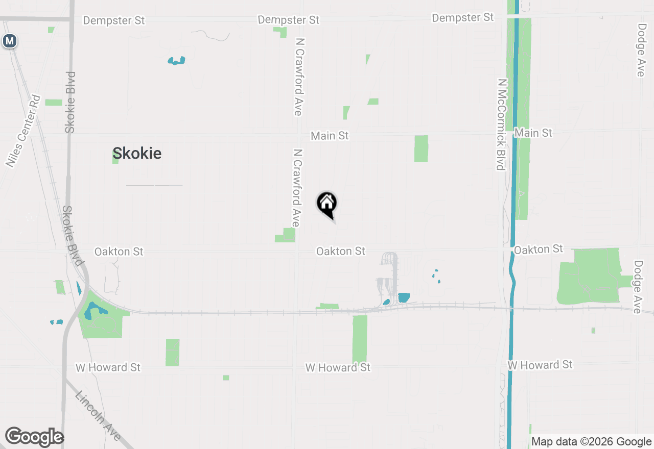 Map of 8058 E Prairie Road, Skokie, IL 60076