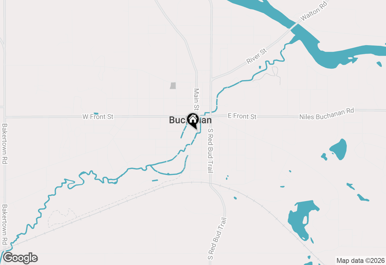 Map of 201 S Oak Street, Buchanan, MI 49107