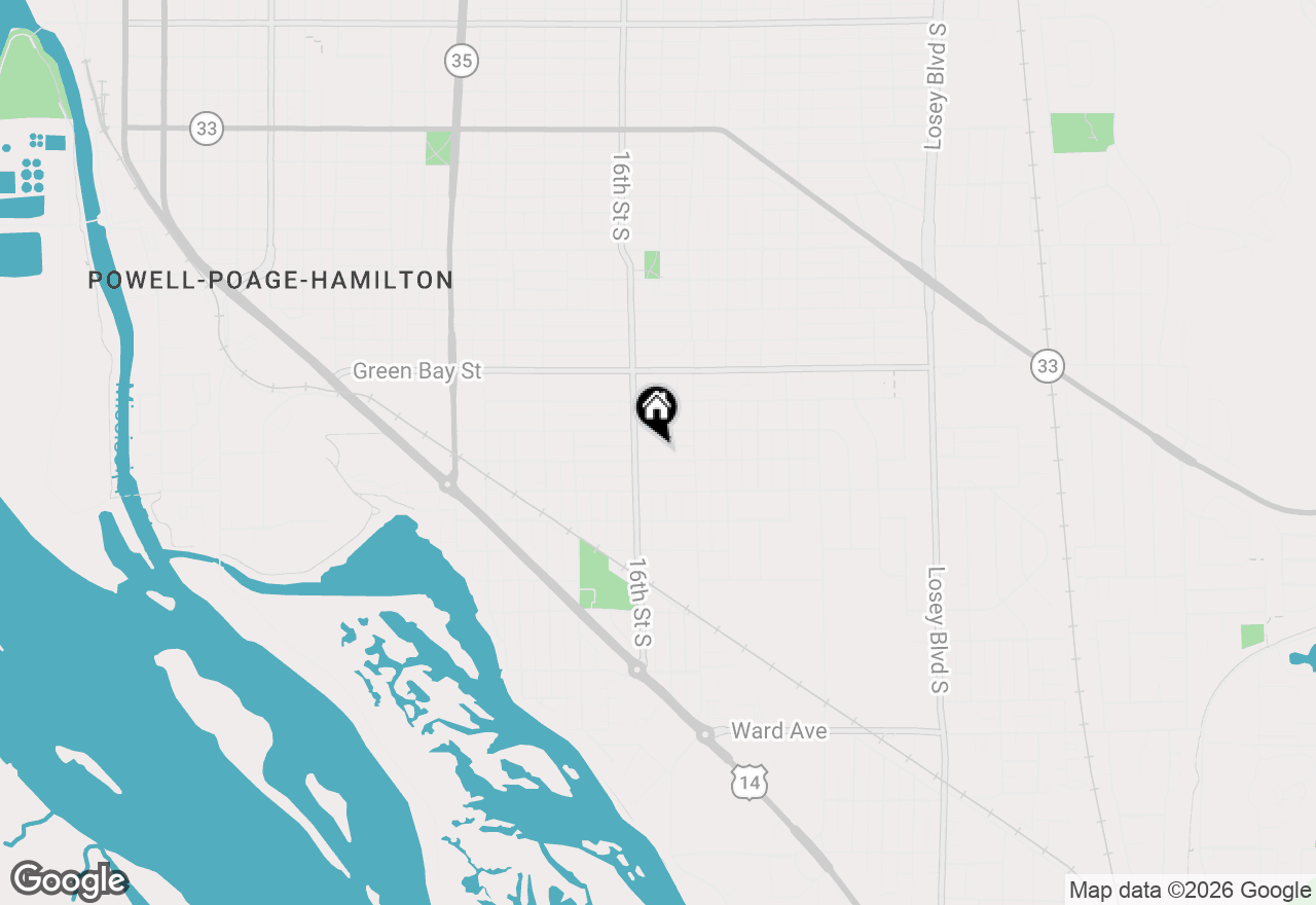 Map of 1621 Barlow St, La Crosse, WI 54601