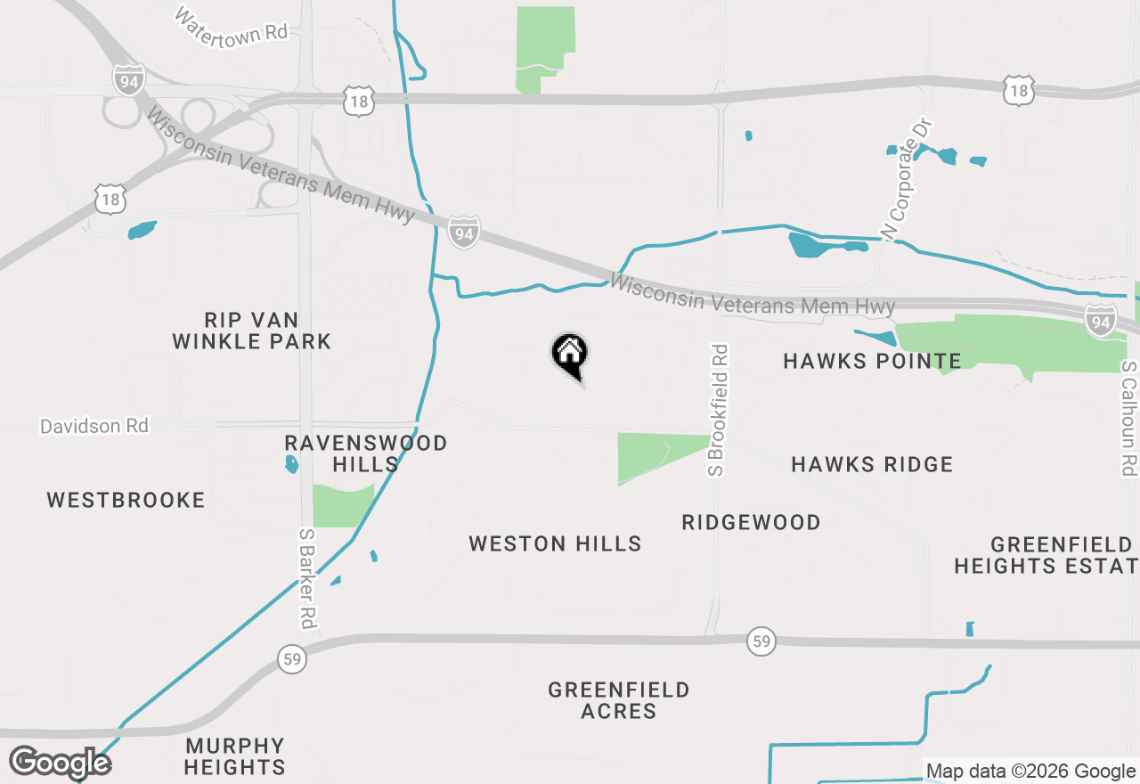 Map of 515 S Mcaurther Ln #A, Brookfield, WI 53045