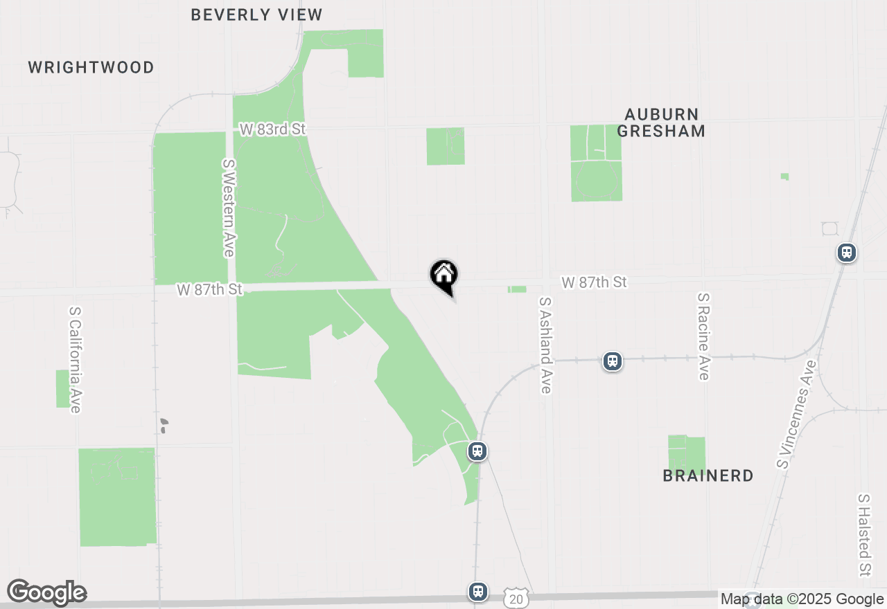 Map of 8728 S Honore Street, Chicago, IL 60620