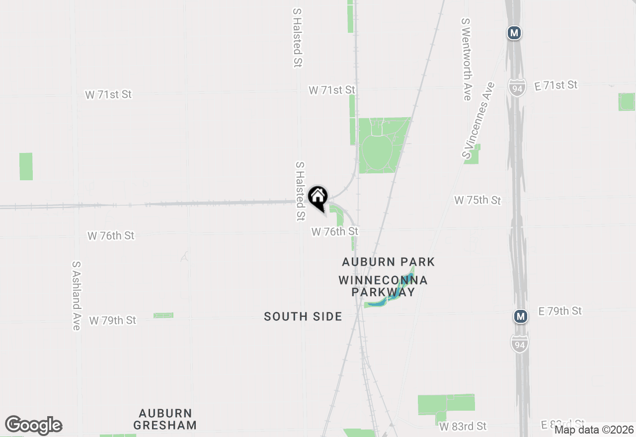 Map of 7529 S Emerald Avenue, Chicago, IL 60620
