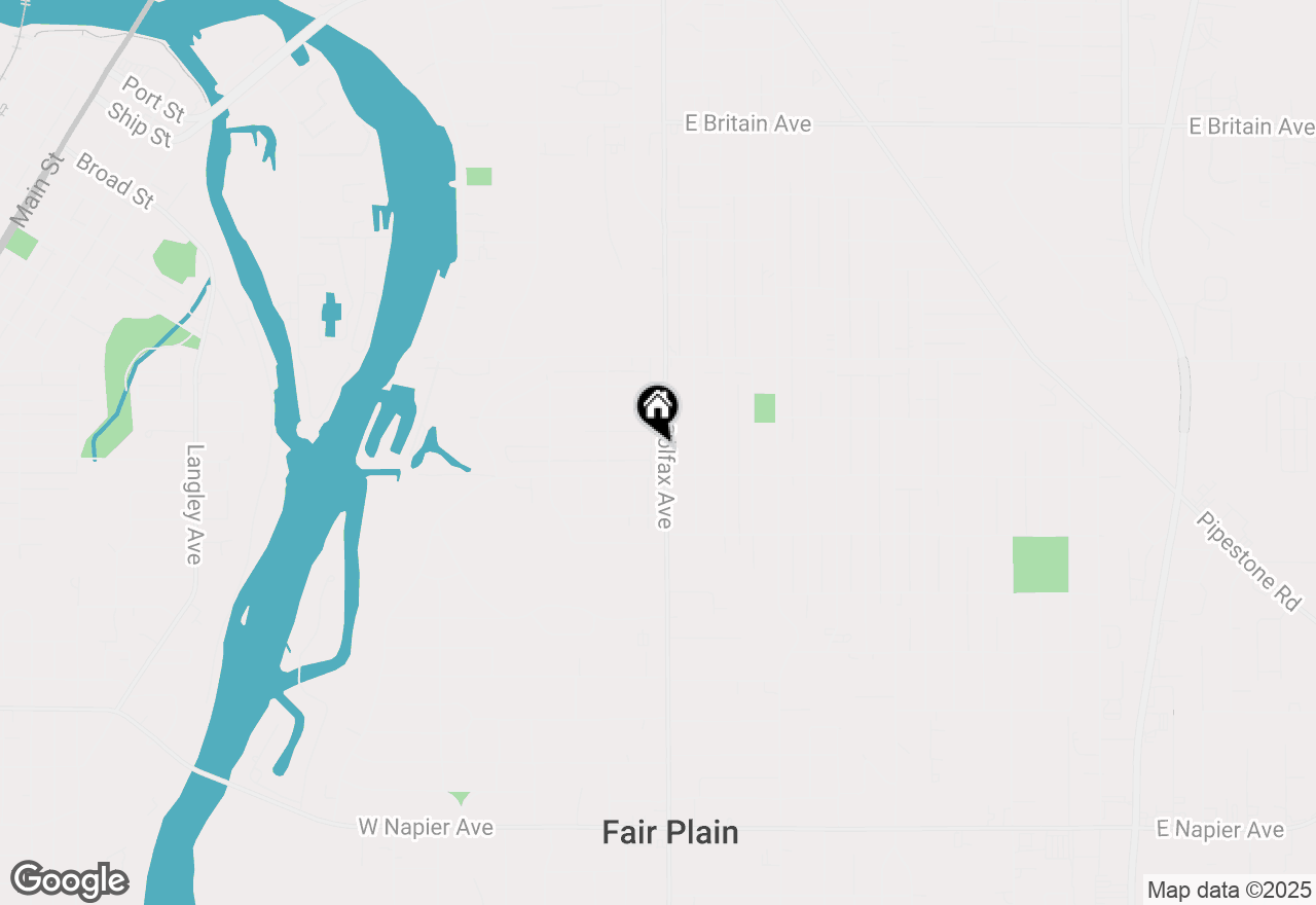 Map of 1064 Colfax Avenue, Benton Harbor, MI 49022