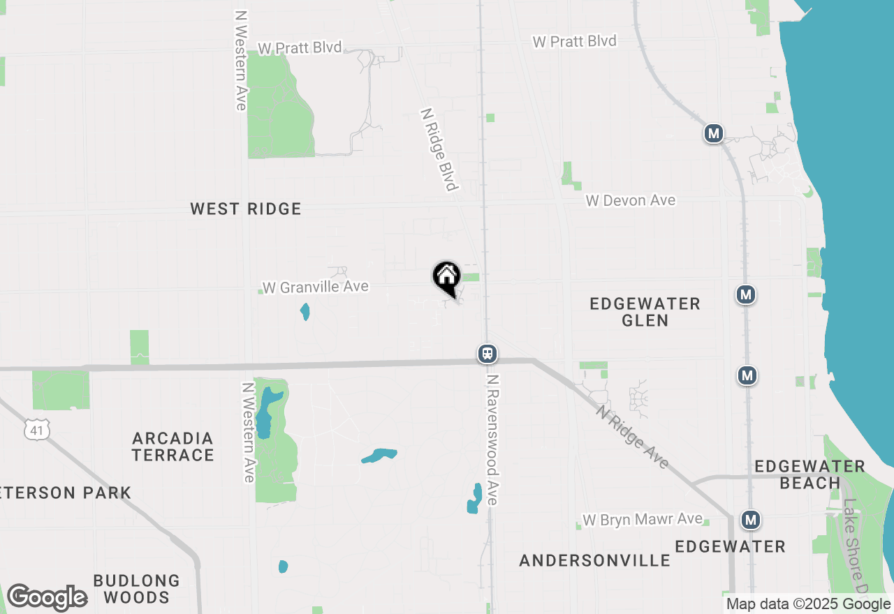 Map of 1910 W Hood Avenue #GA, Chicago, IL 60660