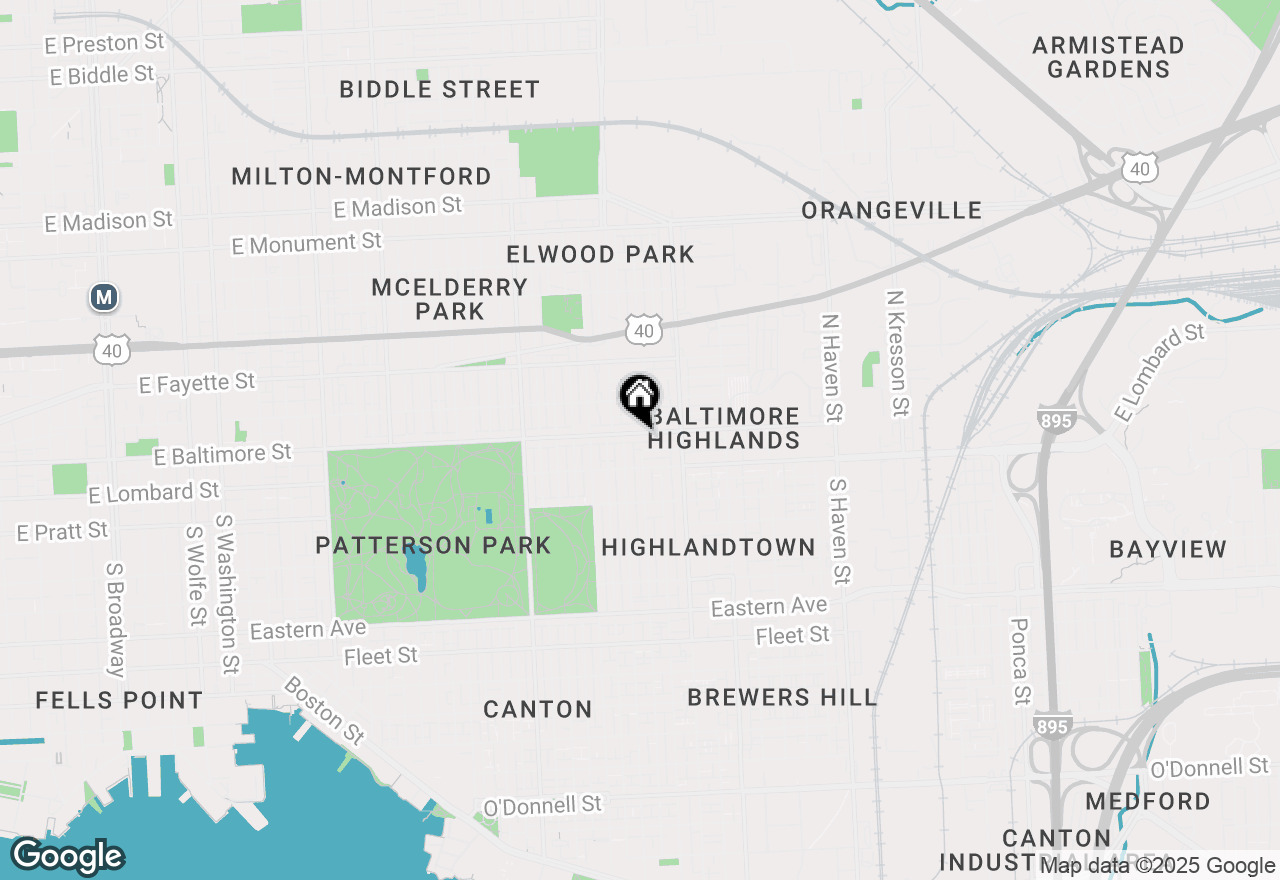 Map of 3223 E Baltimore Street, Baltimore, MD 21224