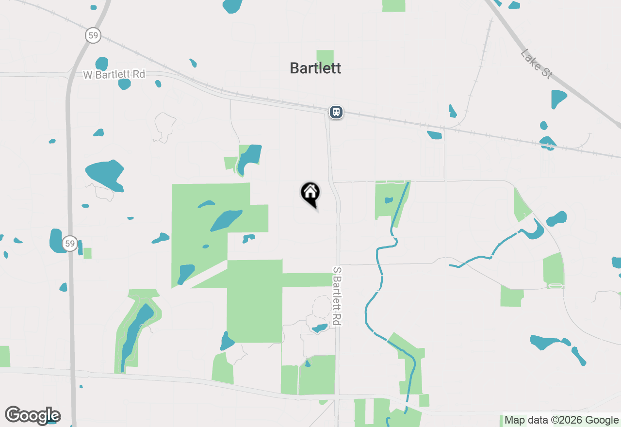 Map of 249 Surrey Road, Bartlett, IL 60103