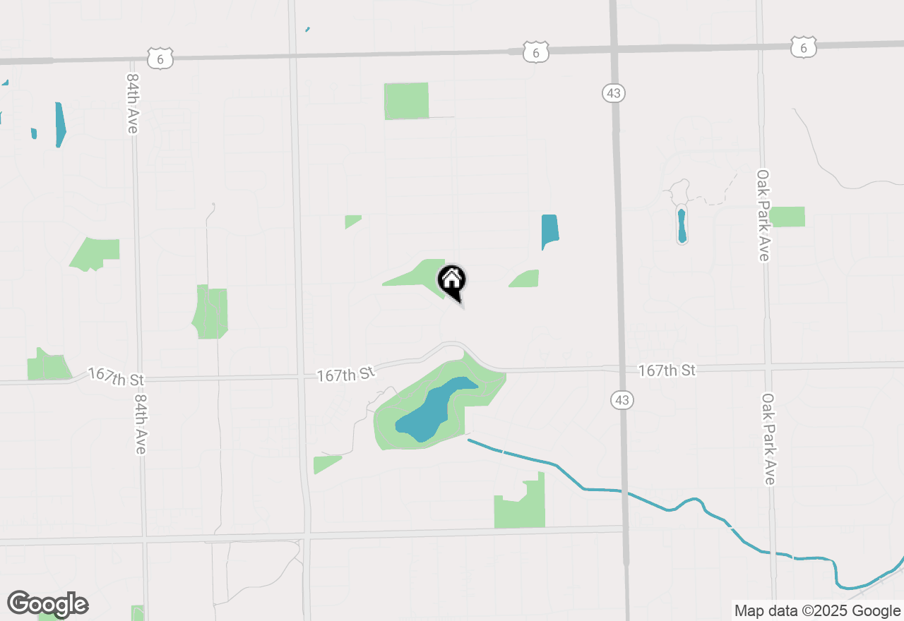 Map of 16531 76th Avenue, Tinley Park, IL 60477