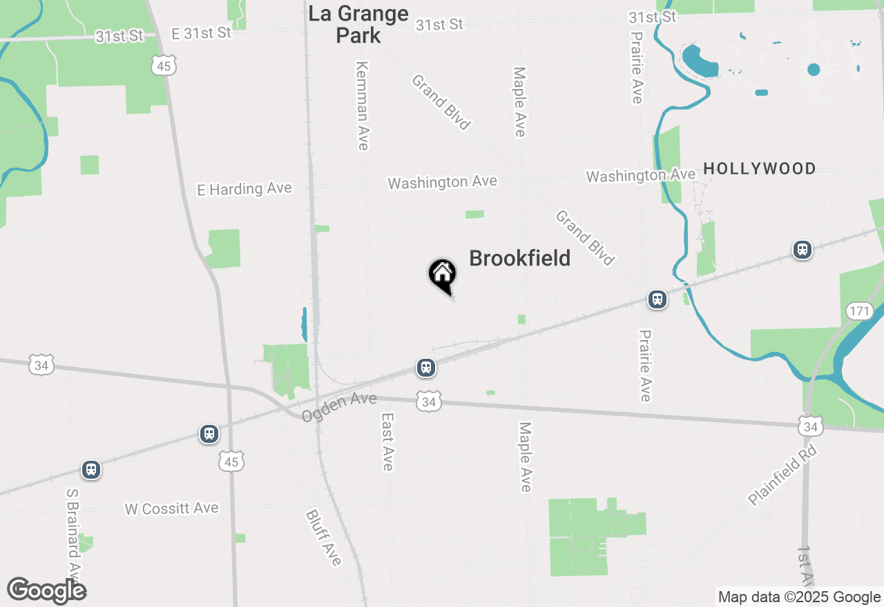 Map of 3800 Harrison Avenue, Brookfield, IL 60513