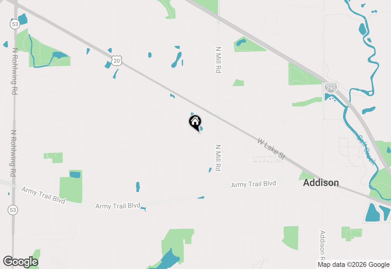 Map of 710 N Briar Hill Lane #5, Addison, IL 60101