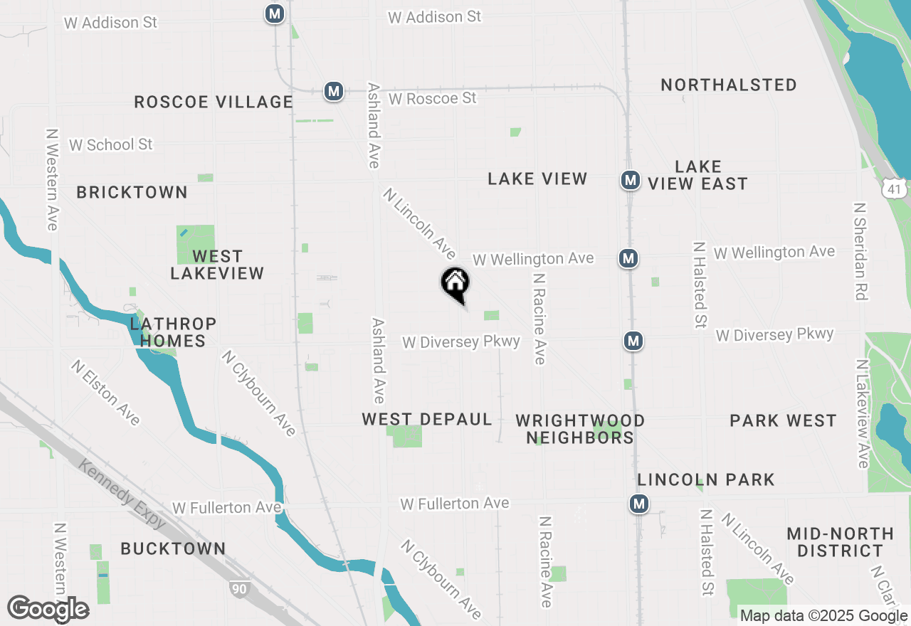 Map of 2842 N Southport Avenue #1, Chicago, IL 60657