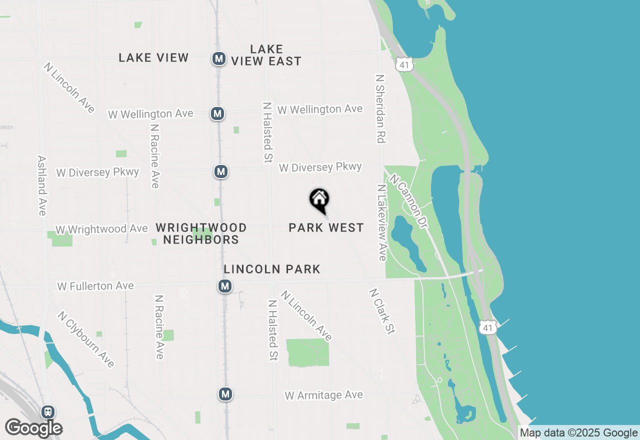 Map of 644 W Wrightwood Avenue #6, Chicago, IL 60614