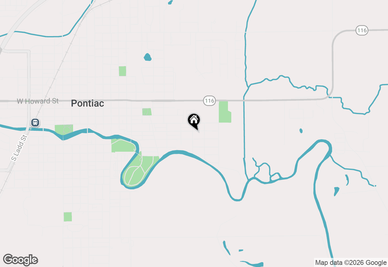 Map of 702 E Timber Street, Pontiac, IL 61764