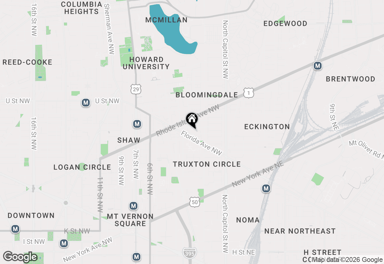 Map of 161 Randolph Place Nw #2, Washington, DC 20001