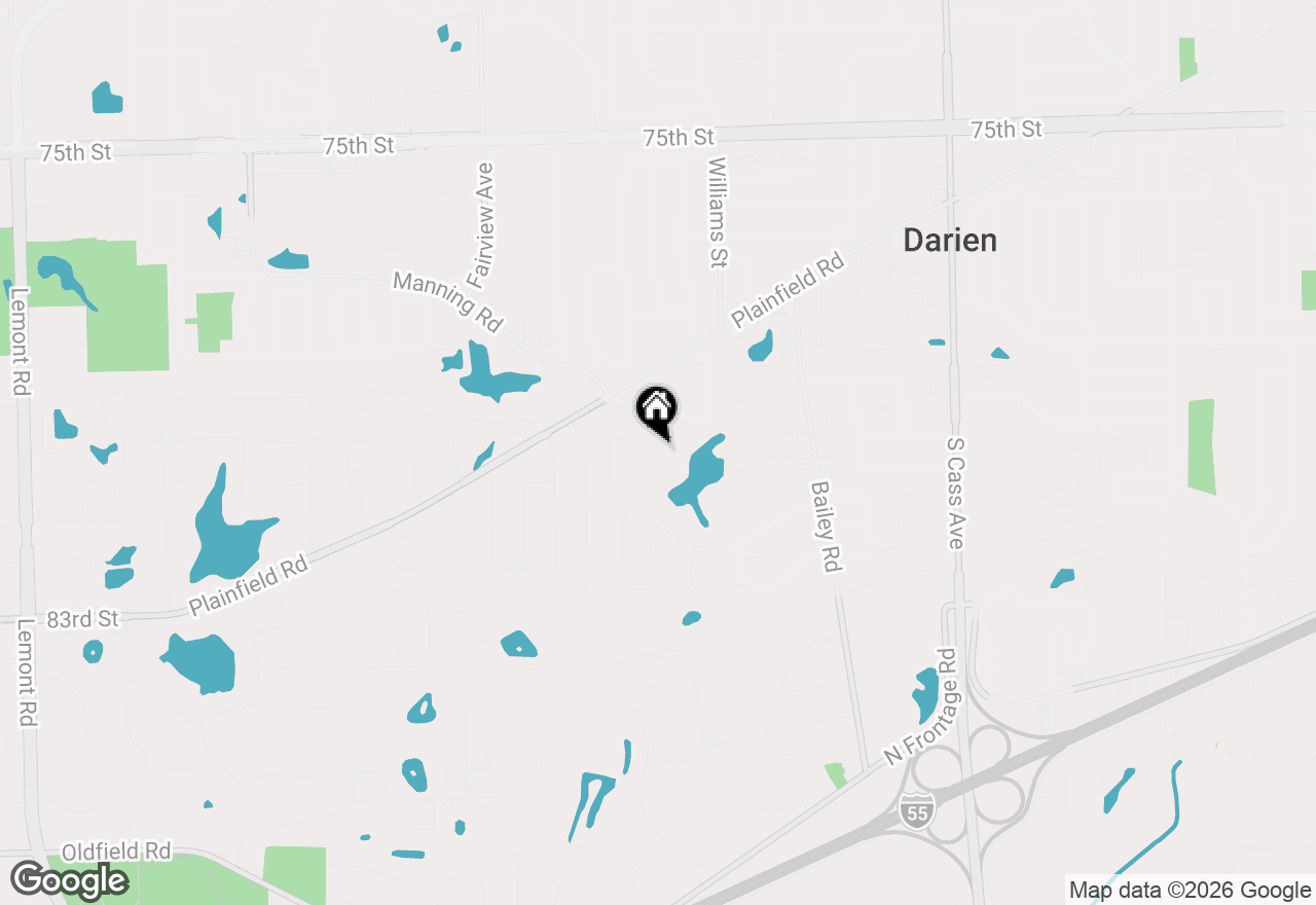 Map of 8044 Wildwood Lane, Darien, IL 60561