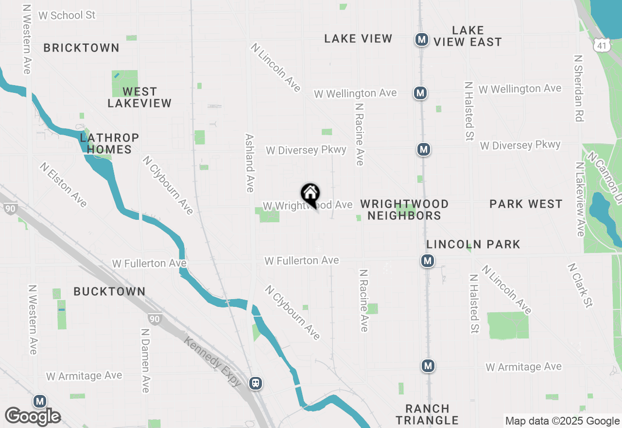 Map of 2541 N Southport Avenue #1F, Chicago, IL 60614
