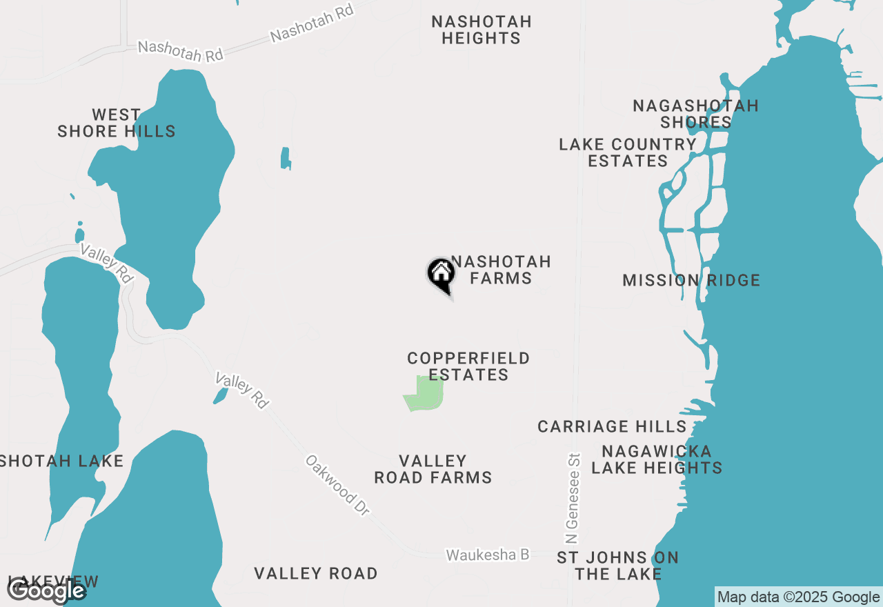 Map of N33W33433 Hickory Ln, Nashotah, WI 53058