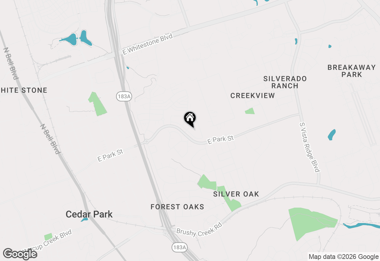 Map of 1203 Willowbrook Dr, Cedar Park, TX 78613