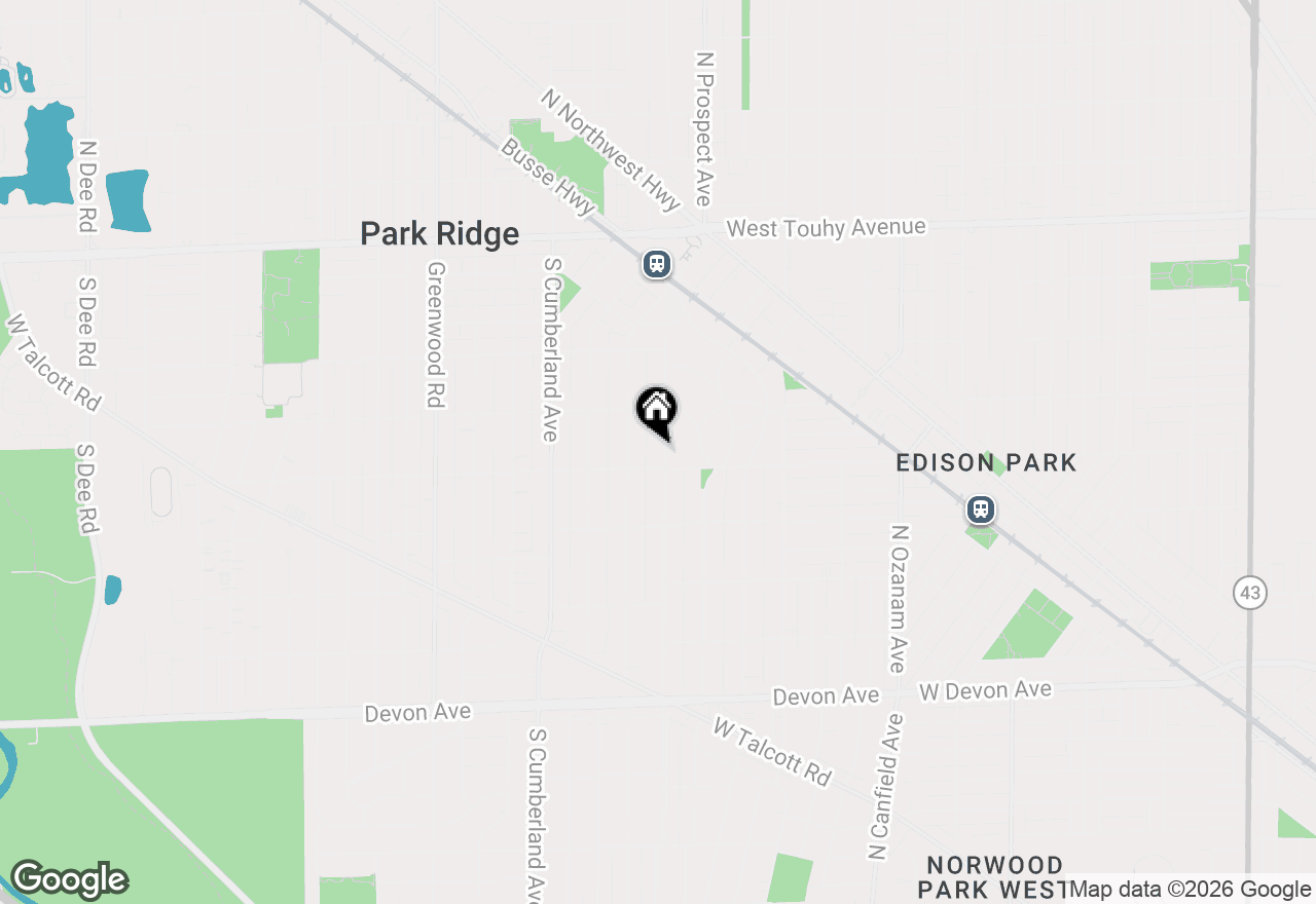 Map of 520 Courtland Avenue, Park Ridge, IL 60068