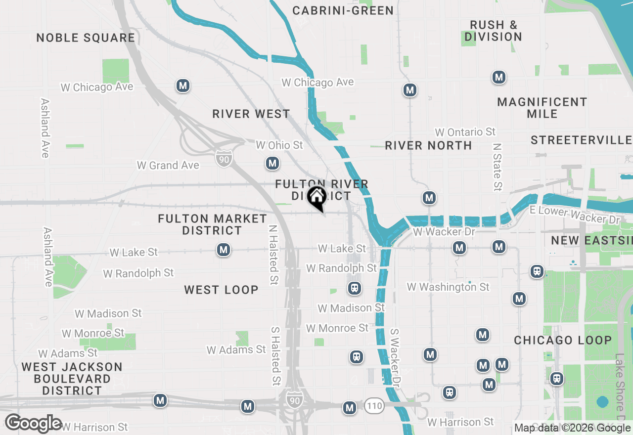 Map of 330 N Jefferson Street #409, Chicago, IL 60661