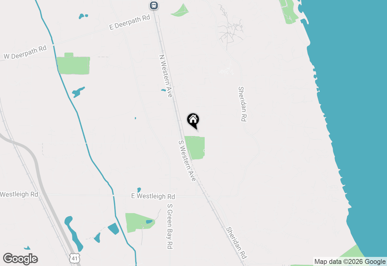 Map of 33 S June Terrace, Lake Forest, IL 60045
