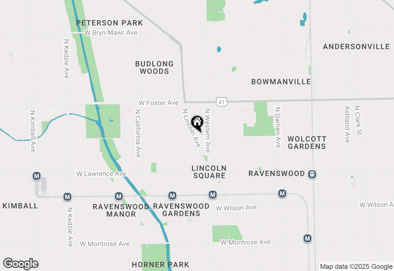 Map of 5015 N Lincoln Avenue #2S, Chicago, IL 60625
