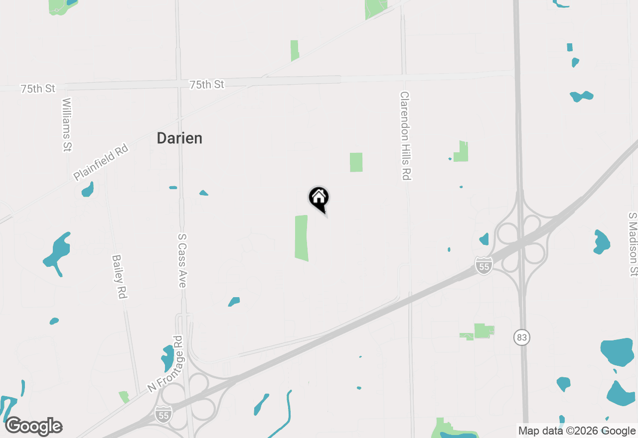 Map of 7933 Glen Lane, Darien, IL 60561