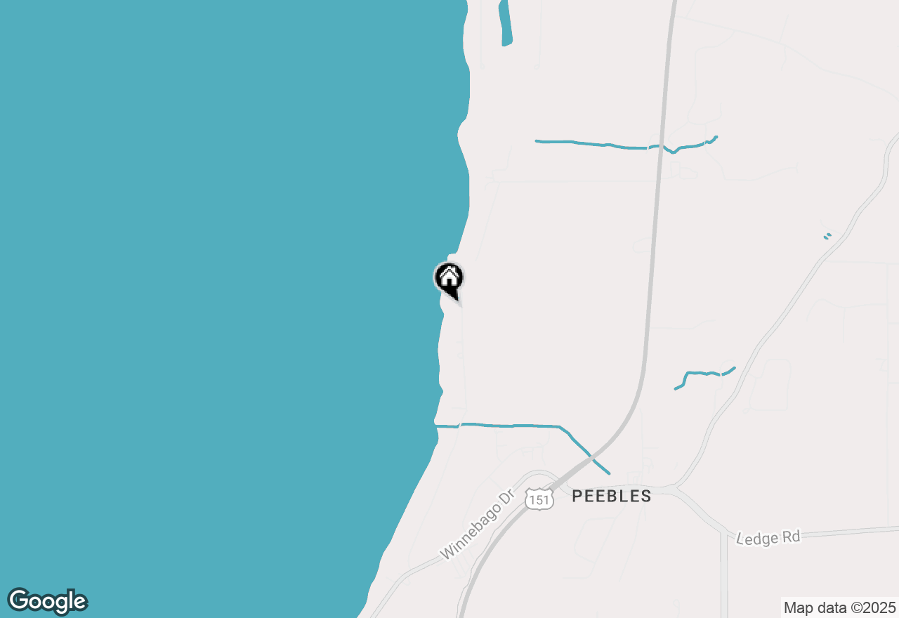 Map of N7844 Sandy Beach Rd, Taycheedah, WI 54935