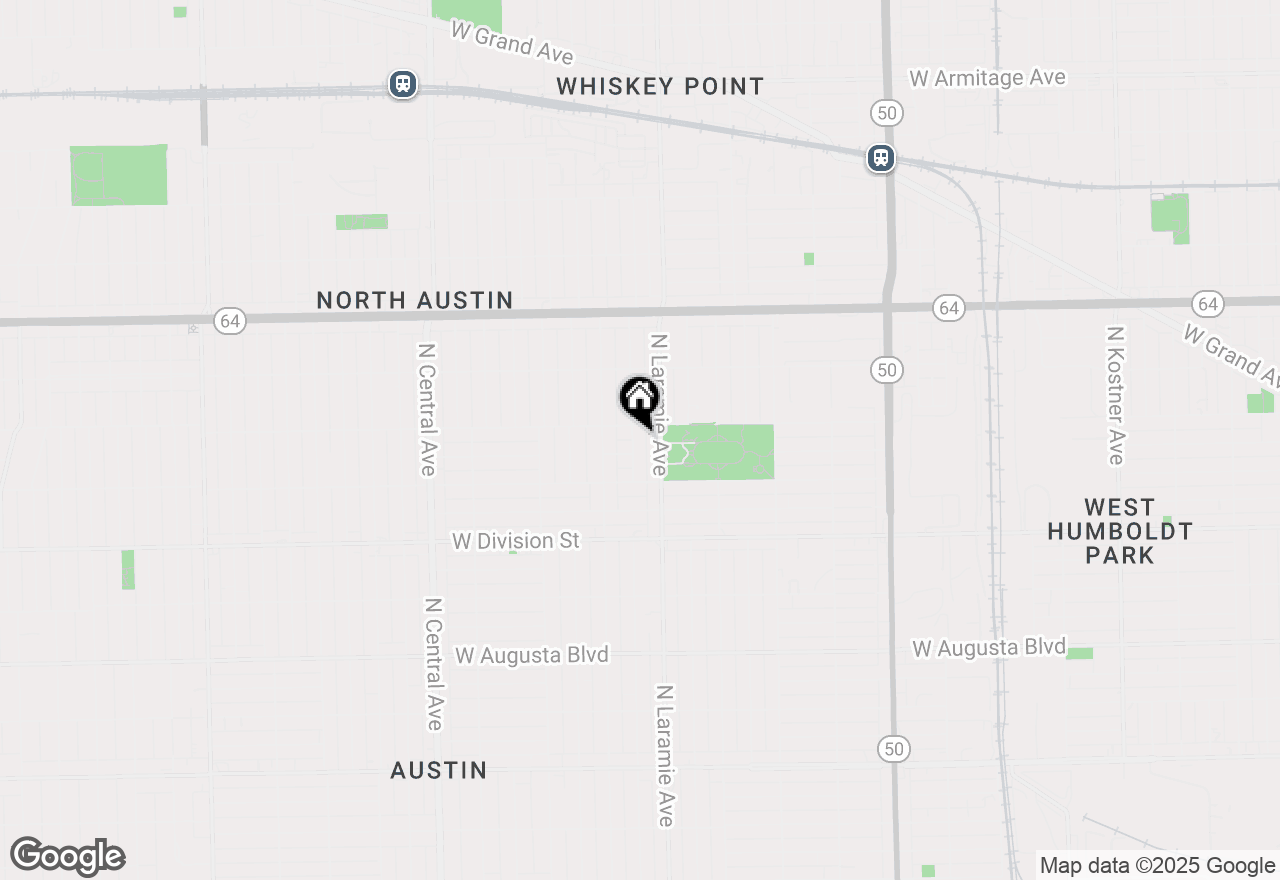 Map of 1345 N Latrobe Avenue, Chicago, IL 60651