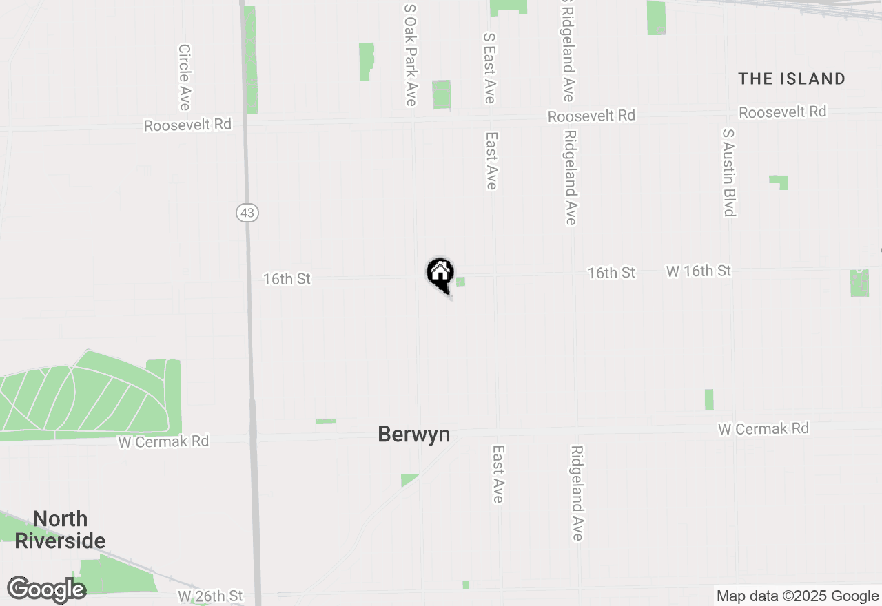 Map of 1635 Euclid Avenue, Berwyn, IL 60402