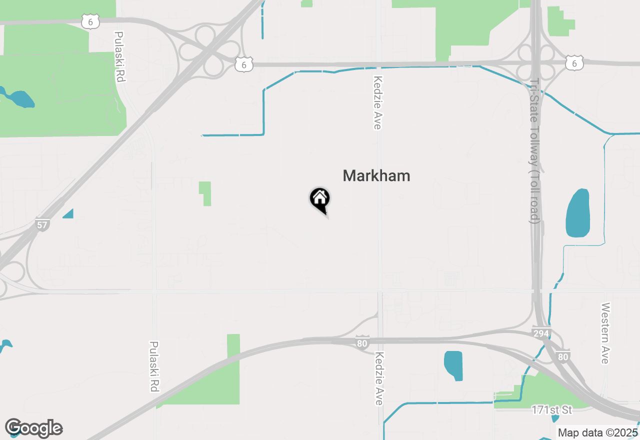 Map of 16426 Homan Avenue, Markham, IL 60428