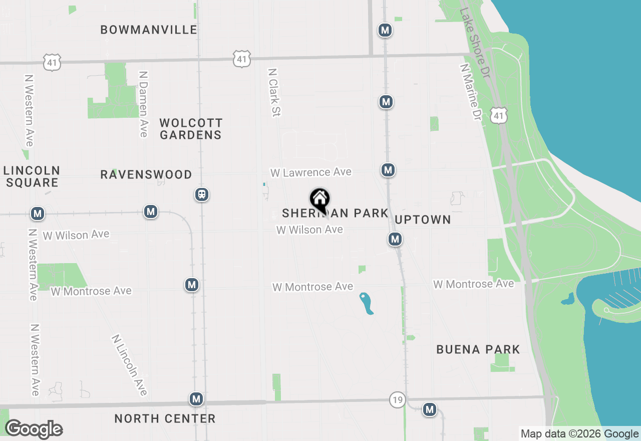 Map of 4616 N Beacon Street #1F, Chicago, IL 60640