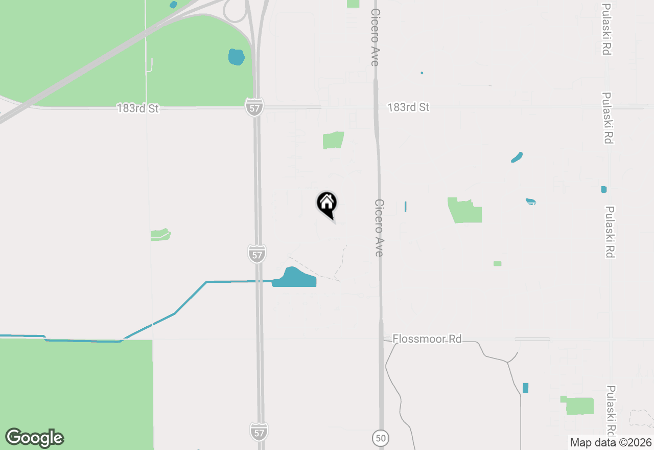 Map of 4951 Crest Court, Country Club Hills, IL 60478