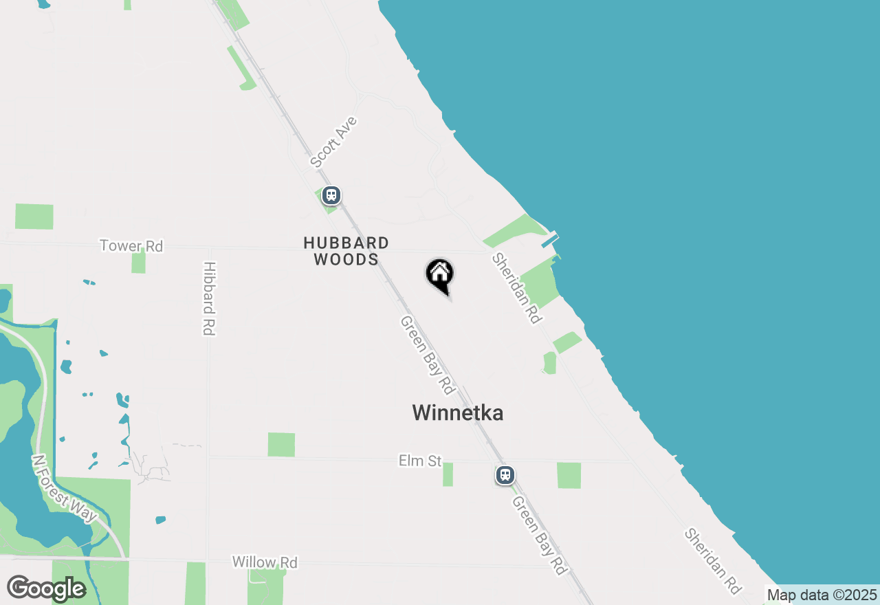 Map of 800 Lincoln Avenue, Winnetka, IL 60093