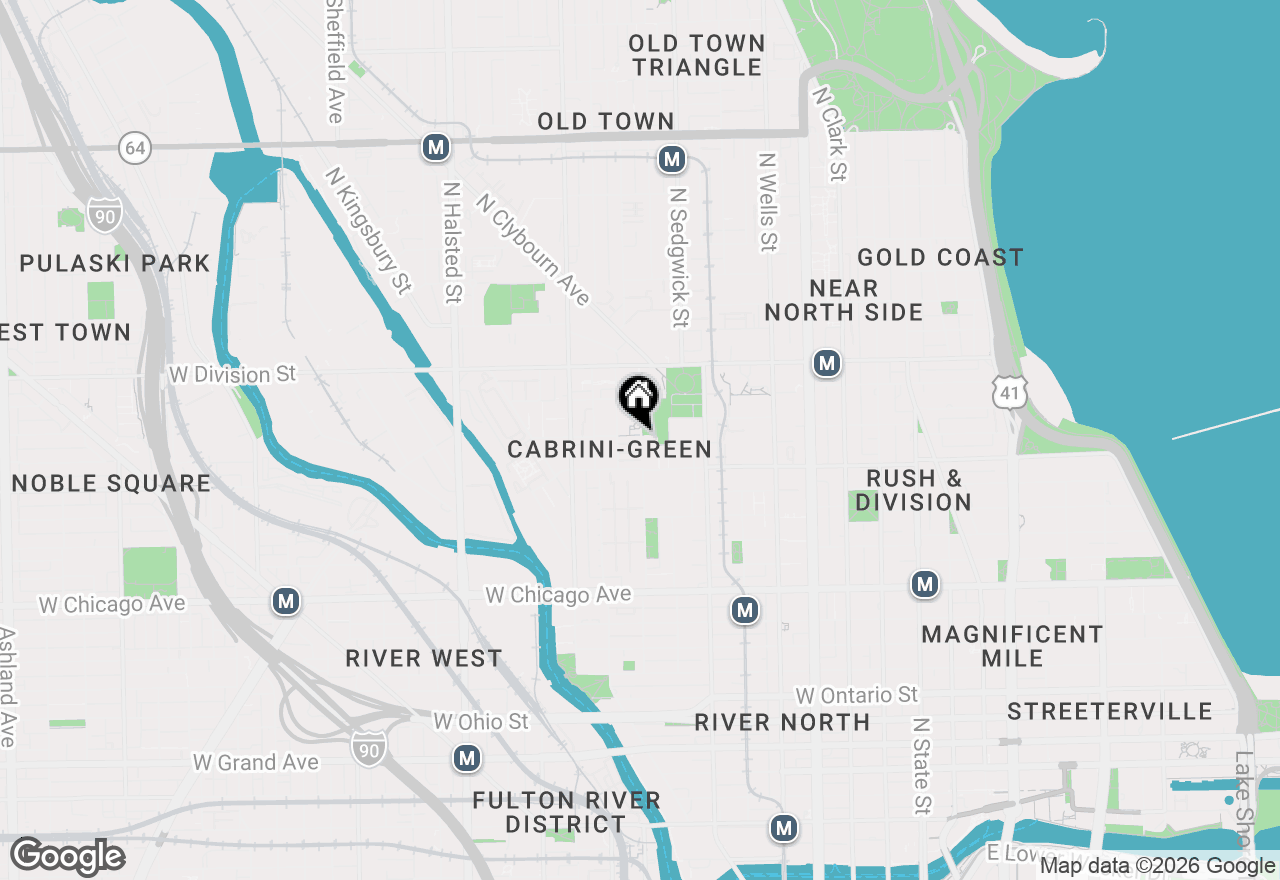 Map of 437 W Hobbie Street, Chicago, IL 60610