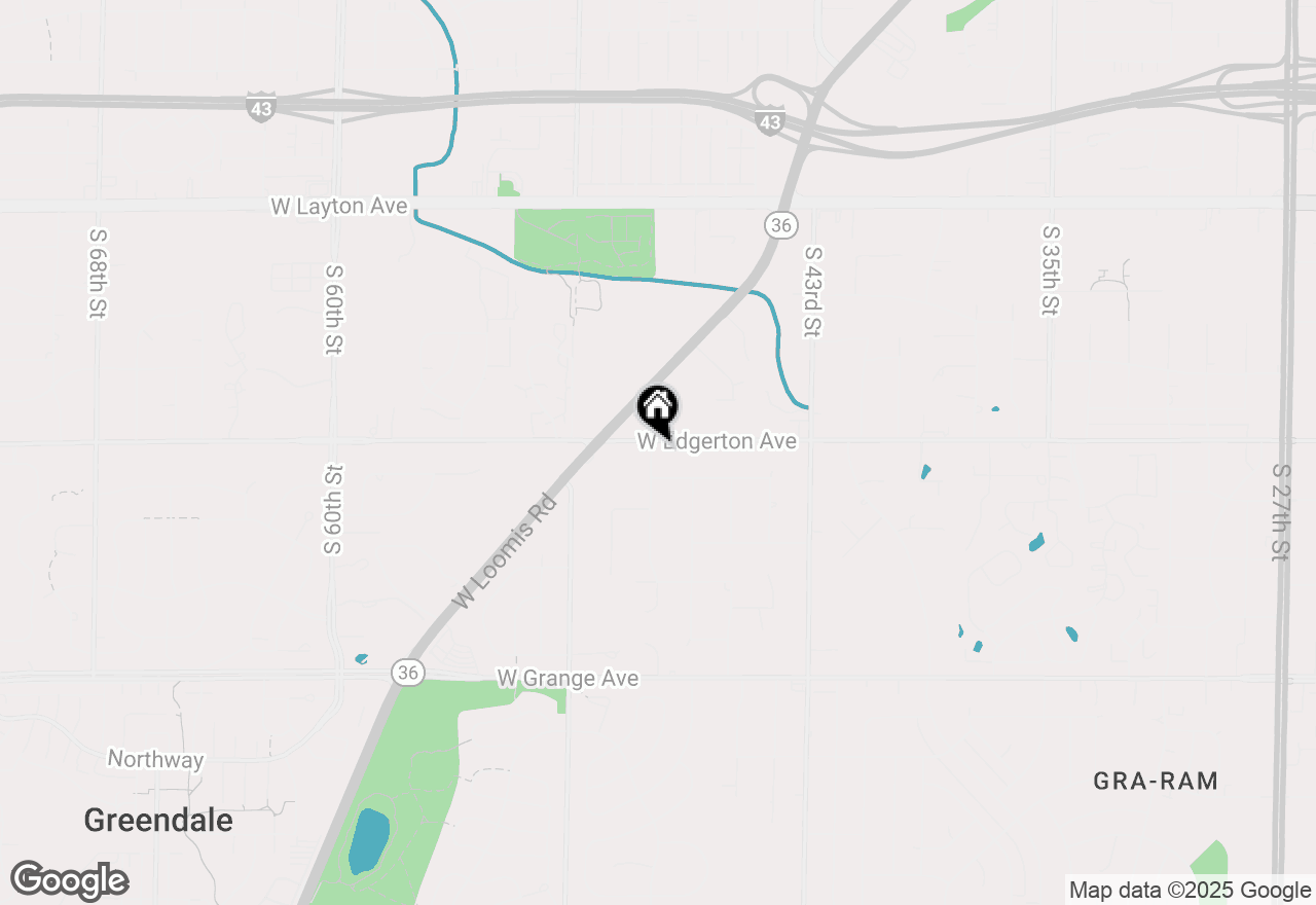 Map of 4739 W Edgerton Ave, Greenfield, WI 53220