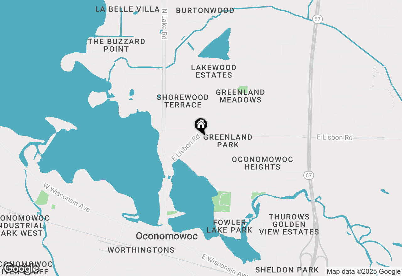 Map of 351 E Lisbon Rd, Oconomowoc, WI 53066