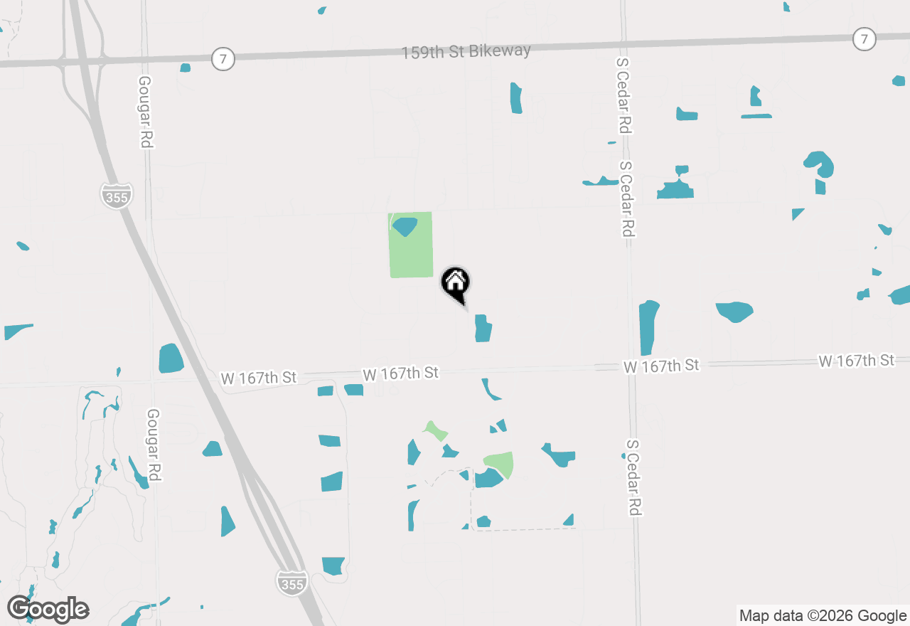 Map of 16309 S Sun Meadow Drive, Lockport, IL 60441