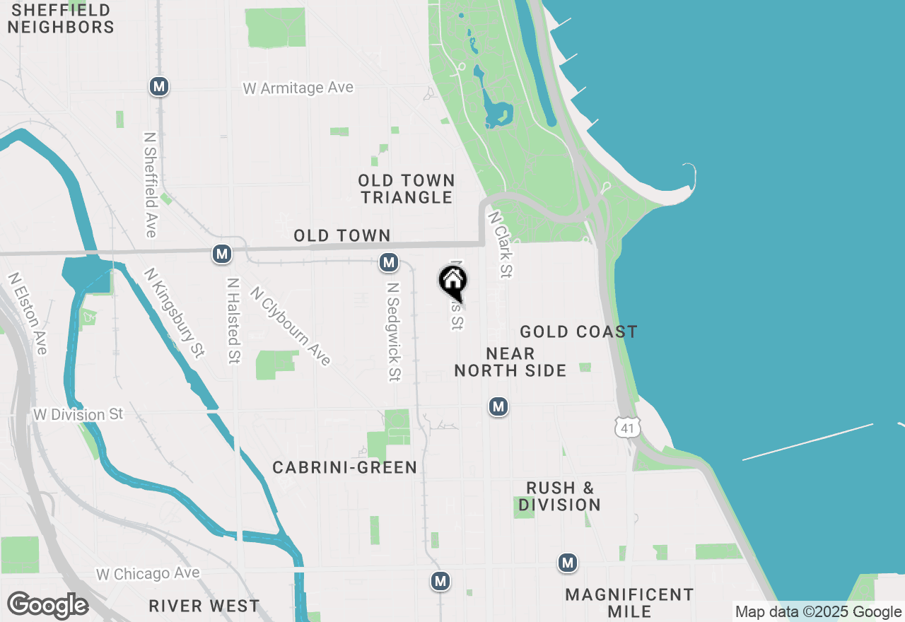 Map of 1414 N Wells Street #608, Chicago, IL 60610
