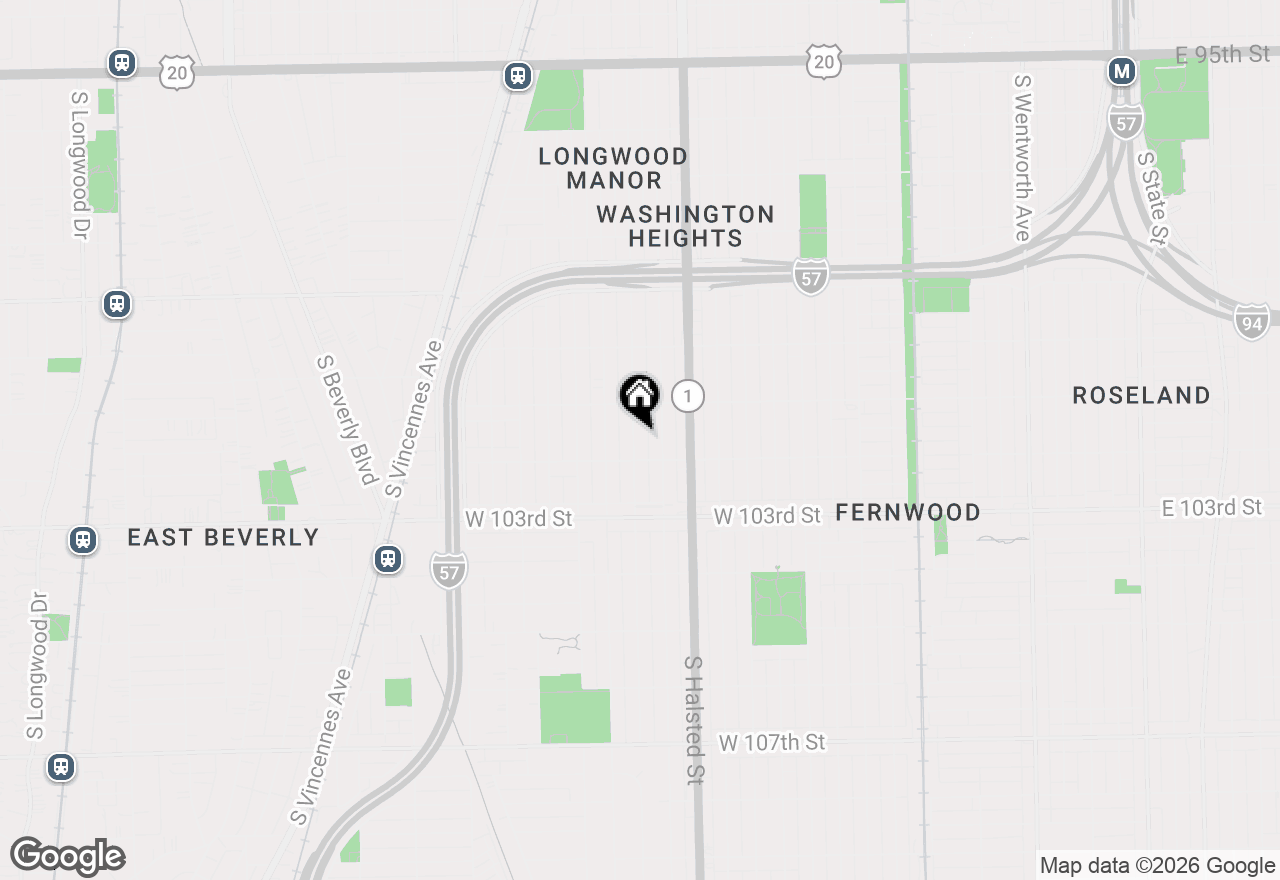 Map of 10137 S Peoria Street, Chicago, IL 60643